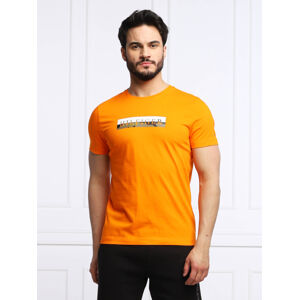 Tommy Hilfiger pánské oranžové tričko